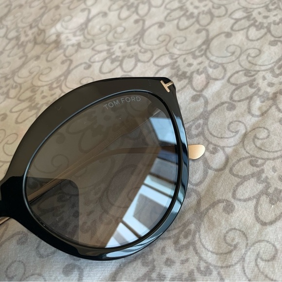 Tom Ford Chloe Authentic Black Gradient Sunglasses Cat Eye‎ FT0663 Italy NWT main image 4